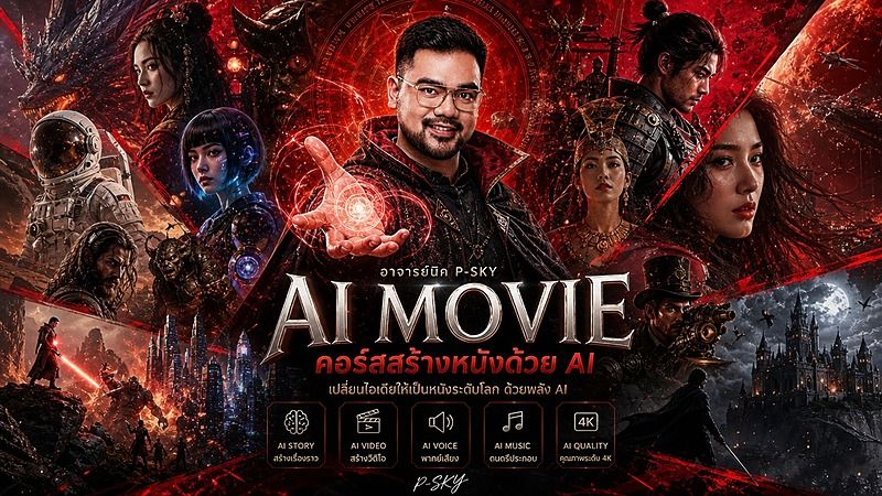 คอร์สทำหนังสั้นด้วย Ai Movie